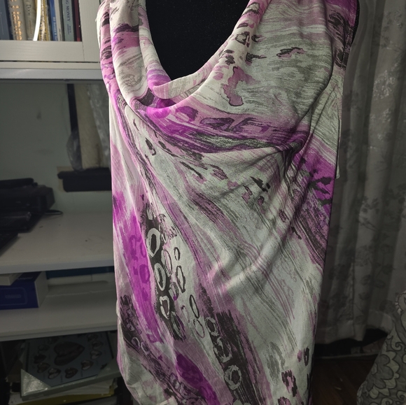 ANN TAYLOR Cowl Neck Blouse Shirt Top Womens's Size 16 - Picture 9 of 10